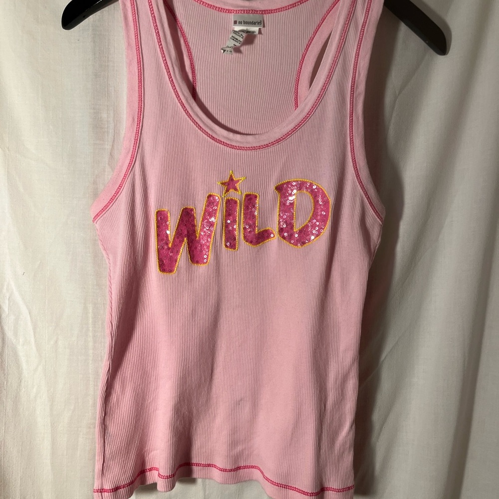 ❤️❤️❤️ No Boundaries Pink Ribbed Tank